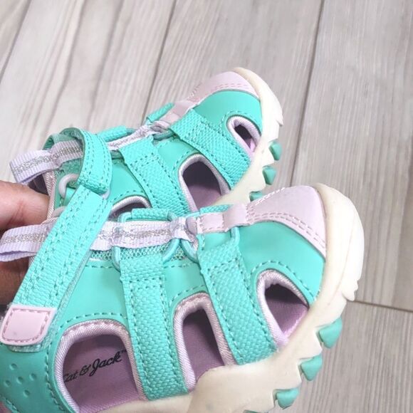 (73-4094)  🔥3/$20🔥  Cat & Jack Green Teri Toddler Size 10 - Picture 7 of 11